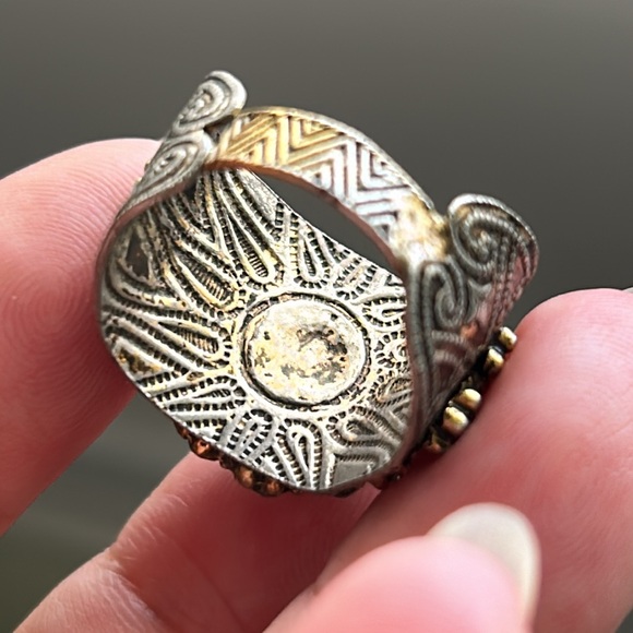 🖤Vtg 1960s cluster adjustable ring